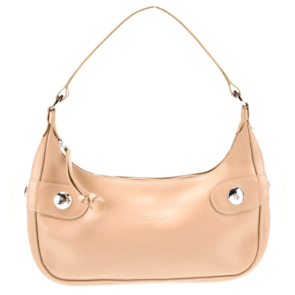 Longchamp Sand Beige Leather Isabelle Hobo Handbag